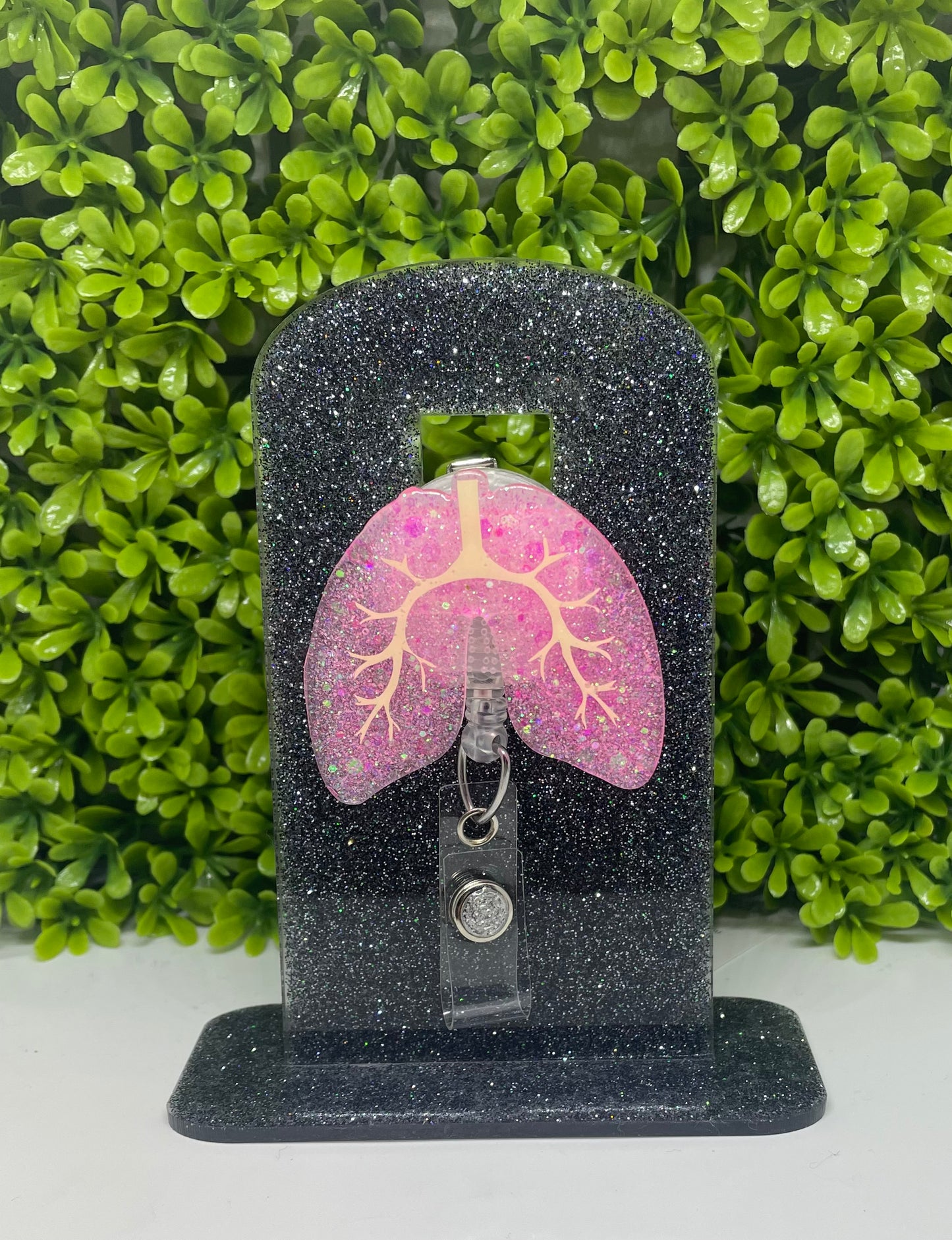 Lungs badge reel