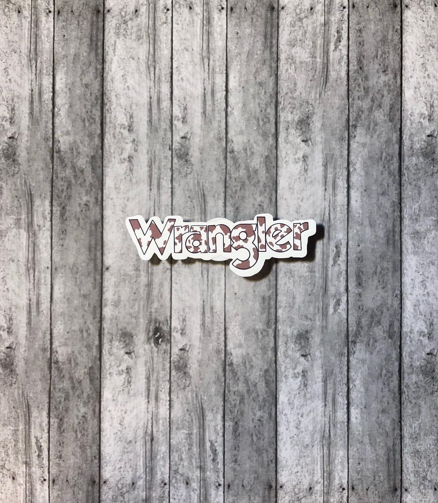 Brown Cow print Wrangler