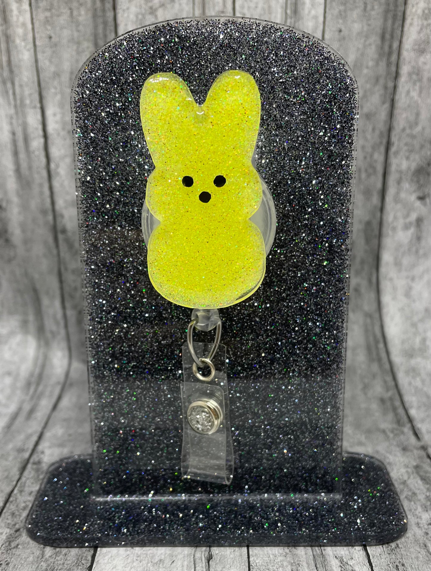 Bunny Peep badge reel