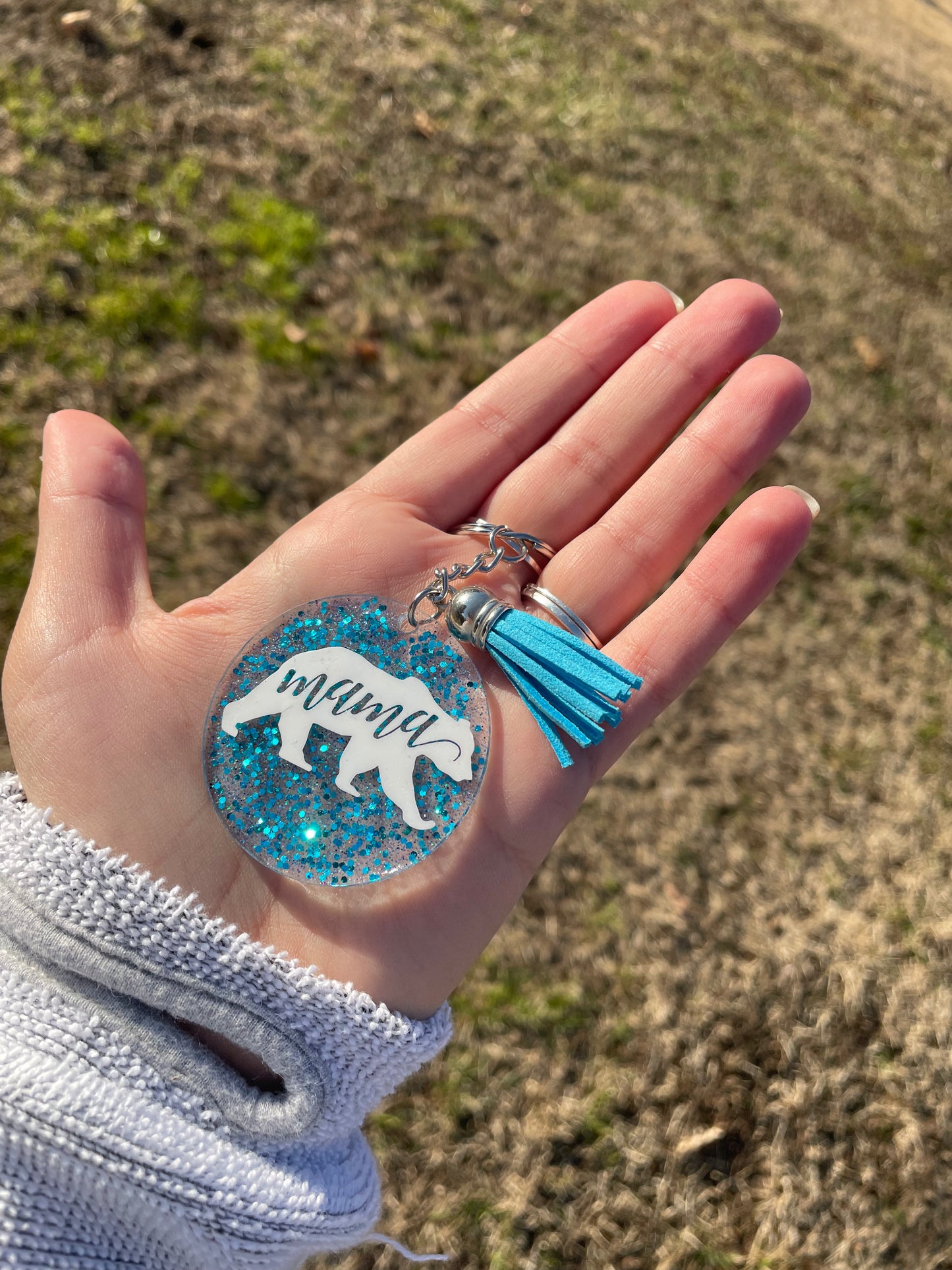 Mama bear keychain