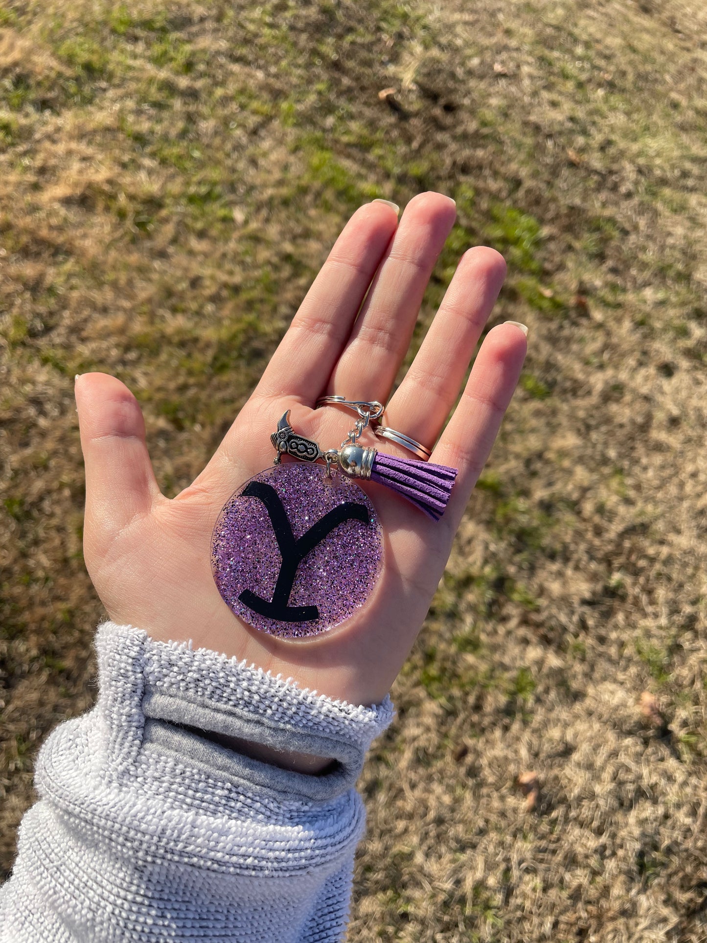 Yellowstone acrylic keychain