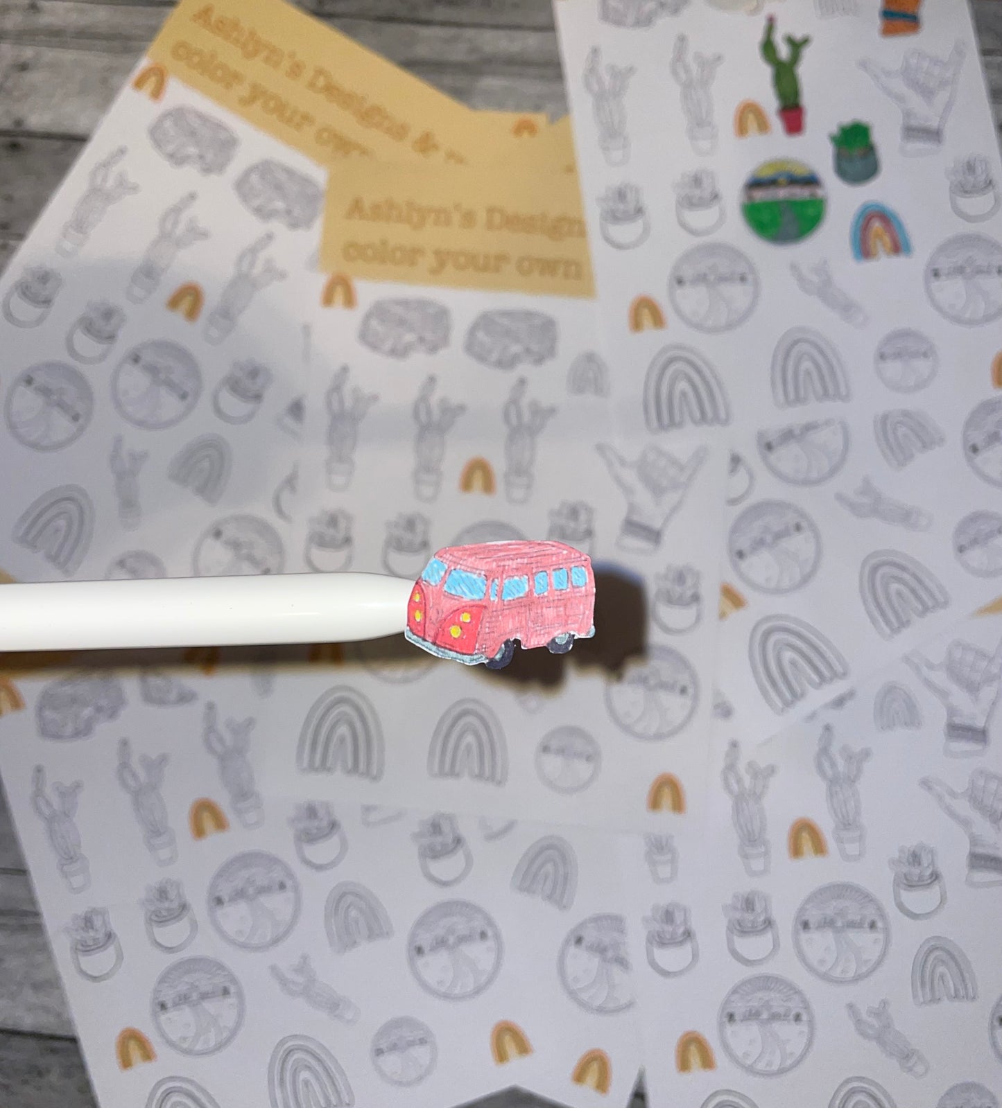 Color your own stickers