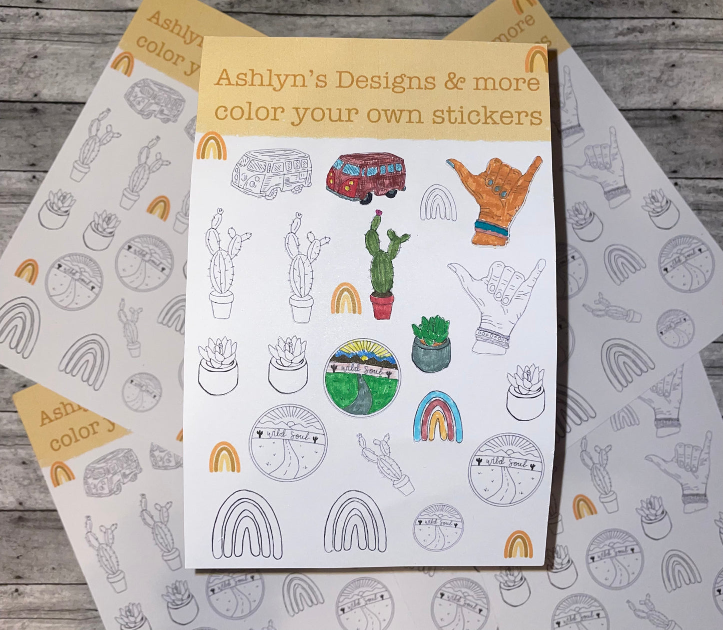 Color your own stickers
