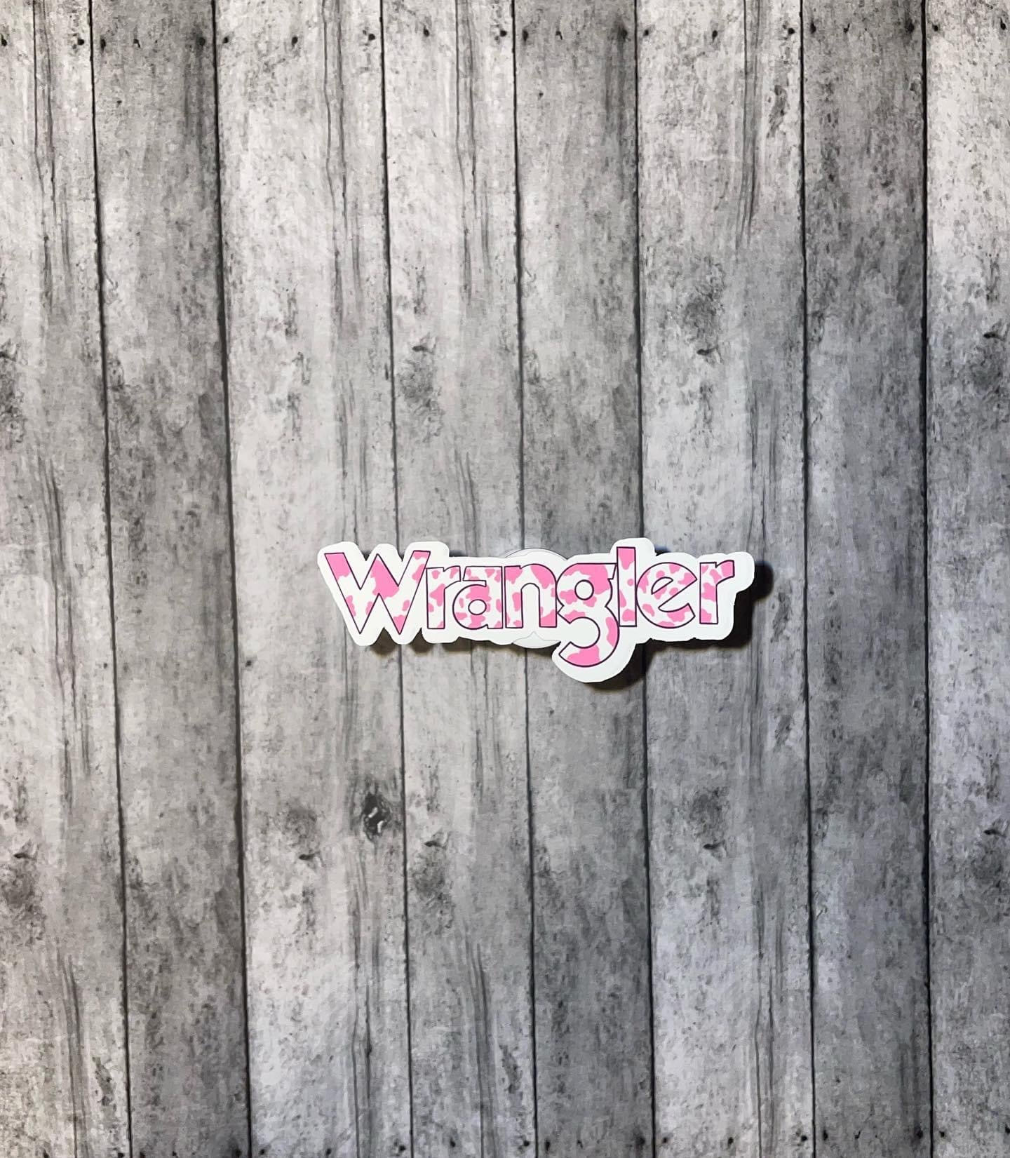 Pink Cow print Wrangler
