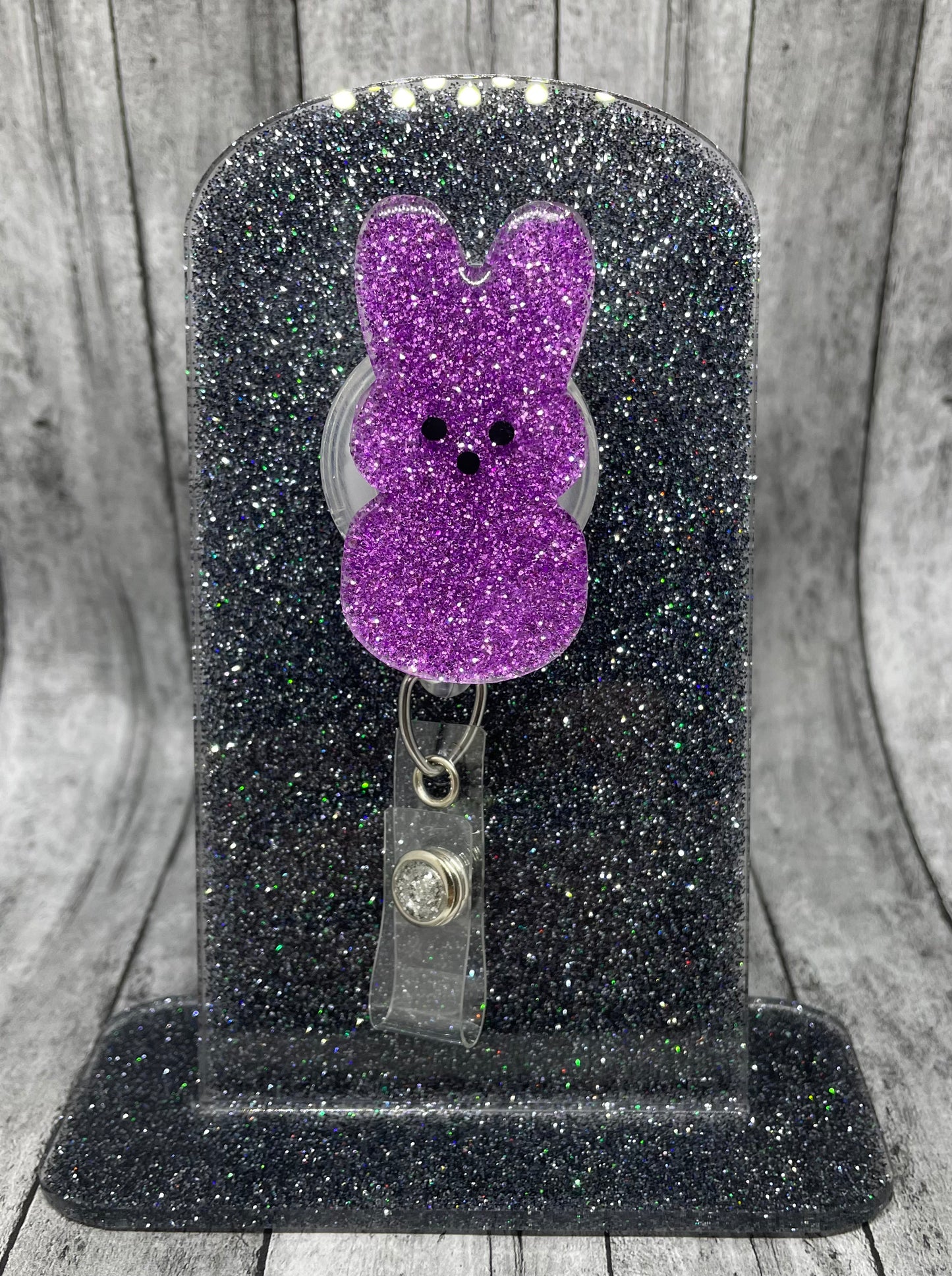 Bunny Peep badge reel