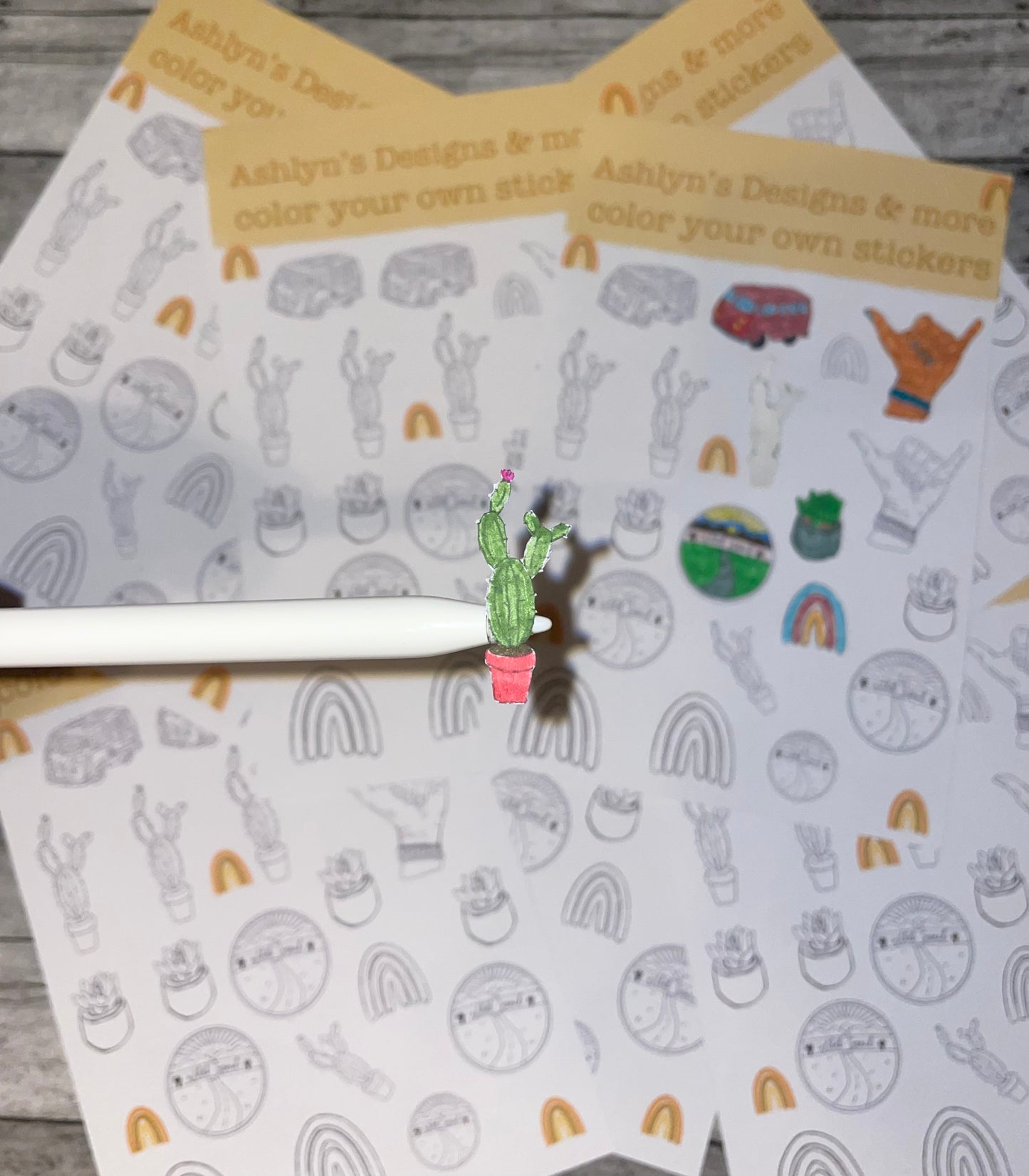 Color your own stickers