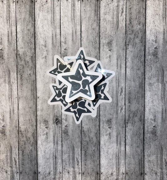 Cow Print Star