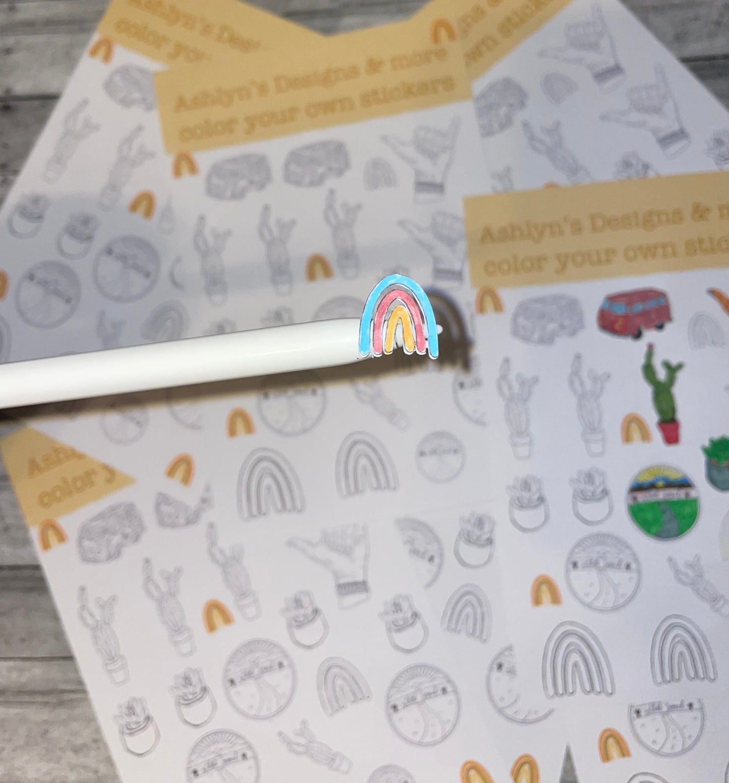 Color your own stickers