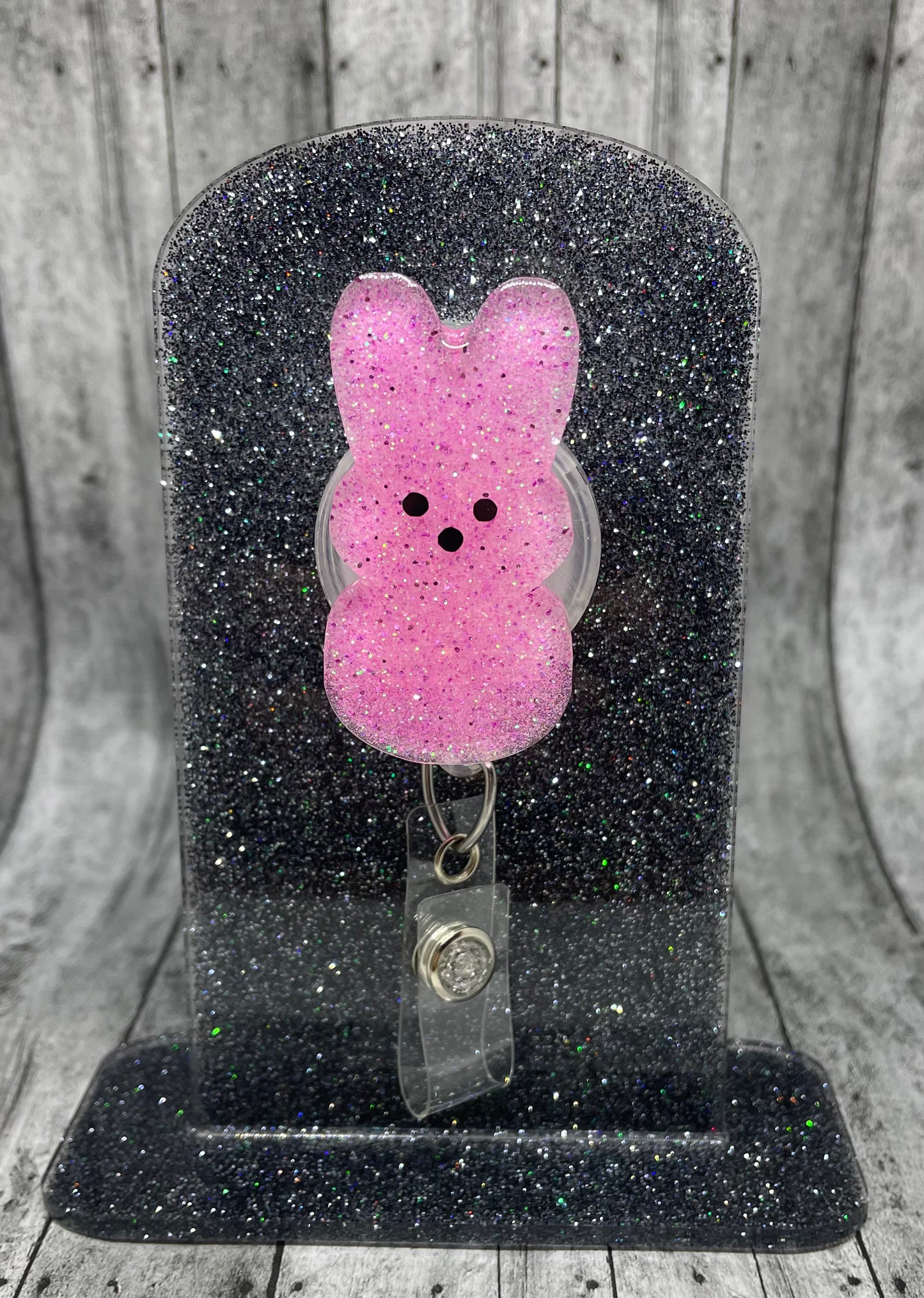 Bunny Peep badge reel