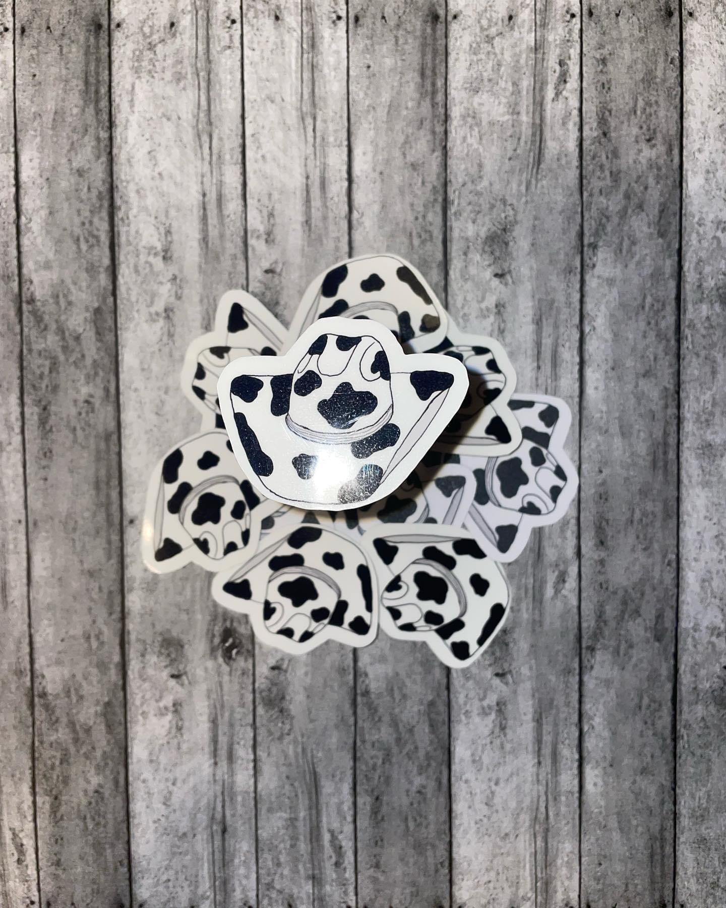 Cow Print Cowboy hat